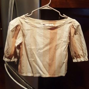 Vintage crop blouse small